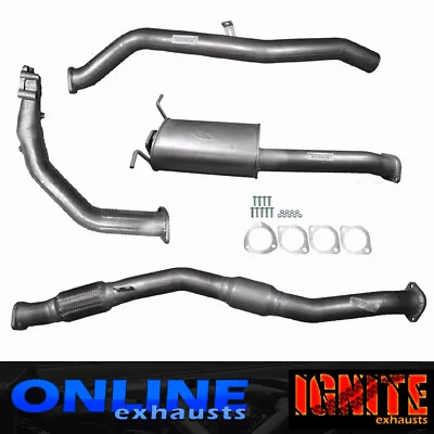 Full 3  Inch Exhaust Cat/muffler For Nissan D22 Navara 2.5l Td 2008 On Silver • $730