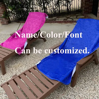 Personalised Customized Color Name/Logo/Picture Swim Beach Towel Blanket Gift • £17.04