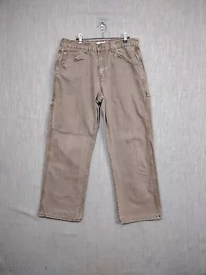 C.E. Schmidt Jeans Mens 36x30 Brown Carpenter Canvas Work Pants • $18.88