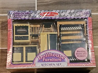 Melissa And Doug 1:12 Scale Dollhouse Furniture 7pc Kitchen Set NEW • $27.99