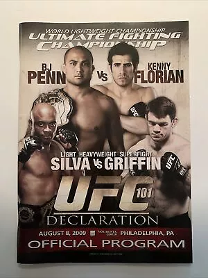 UFC 101 Penn Vs Florian/Silva Vs Griffin Program RARE • $30