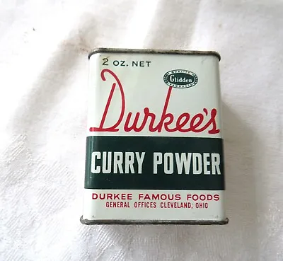 Vintage Durkee's Curry Power Spice Tin 2 Oz. Unopened • $9.99