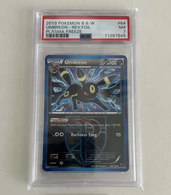 $39.99 • Buy Pokemon 2013 B & W Plasma Freeze 64/116 UMBREON Reverse Holo PSA 7 Near Mint