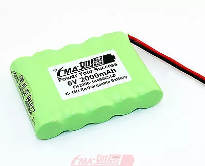 Ni-MH AA 6V 2000mAH To BA225030 FUB 9NM Home Alarm System GC87C RC Car Battery • $16.25