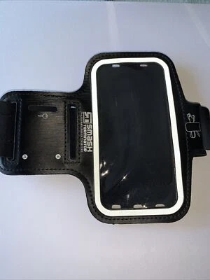 £0.99 • Buy Black Mobile Phone Armband Pouch Holder For Sports Running Jogging