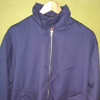 £15 • Buy Harrington Jacket Blue Size M Tartan Lining Made In England