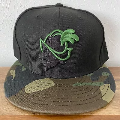 NWOT New Era Albuquerque Dukes Isotopes 59Fifty MiLB Fitted Hat Black Camo 7 1/4 • $29.99
