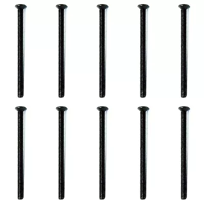 £3.47 • Buy Pack Of Ten Black Nickel Socket/switch Plate Screws Electrical 50 Mm 