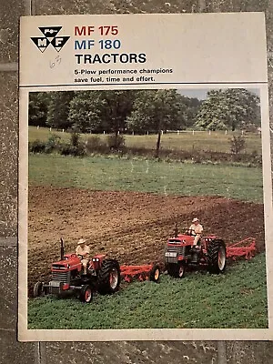 Massey Ferguson MF175/MF180 Tractors Brochure  • $25