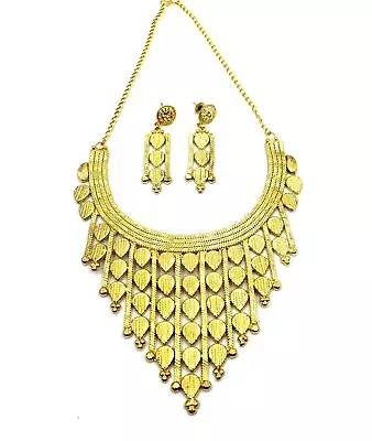 Indian Bridal Gold Plated Jewelry Set Traditional Ethnic Partywear For Women • $16.67