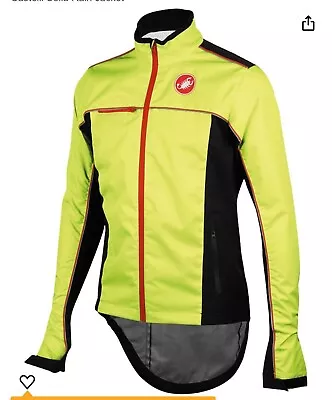 Castelli Men’s Sella Racing Jacket Rain Wind Waterproof Cycling Size Large • $39.99