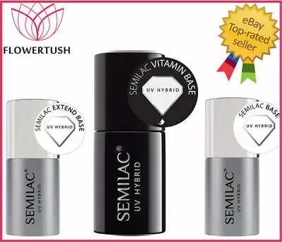 £13.90 • Buy Semilac UV/LED Soak Off Gel Nail Polish Base, Top Coat Primer Hardi 7ml, 11ml