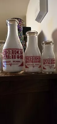 All Three Hendricks Milk Bottles From Perkasie PA • $68