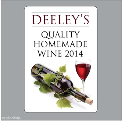 Personalised Homemade Wine Making Bottle Labels Stickers Home Brew Booze - 333 • £3.34