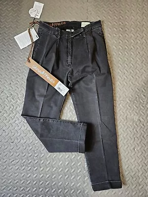 NEW Met Jeans Womens Loose Fit Cropped Italy Size 26 Inseam 24 RRP $185 • $49.99