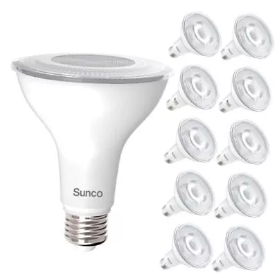  10 Pack PAR30 LED Bulbs Flood Light 10 Count (Pack Of 1) 4000k Cool White • $53.85