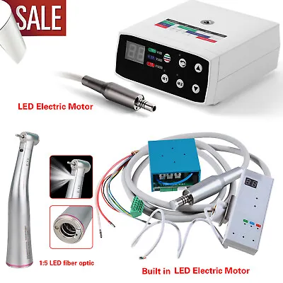 Dental Brushless Electric Micro Motor W/ LED 1:5 Increasing Handpiece NSK Style • $278.38