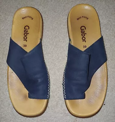 Stunning Navy Gabor Sandals Size 6 Excellent Used Condition RRP £75 • £14.99