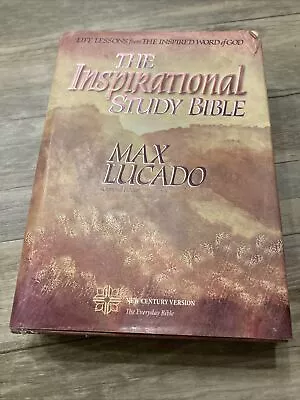 MAX LUCADO The Inspirational Study Bible New Century Version Everyday Bible HCDJ • $7.99