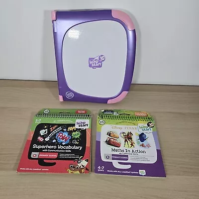 LeapFrog Leap Start 3D Pink & Purple + 2 Books Disney • £22.99