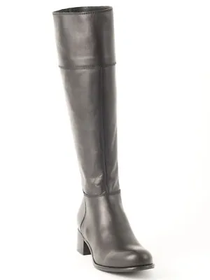 New  Miu Miu By Prada  Black Knee-High Leather Boots Size EU 36 Us 6 • $399.20