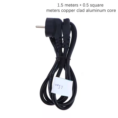 EU Power Cable Laptop 3-pin Power Adapter Cord Charger Plug Extension Cord DR • £6.74