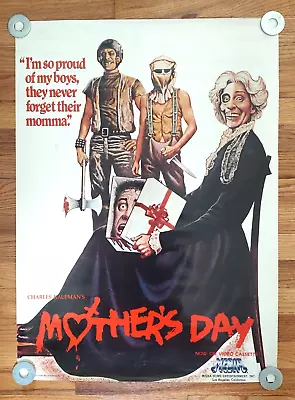 Mother's Day Poster Media Home Entertainment Video Store Original 80s Horror HTF • $124.99