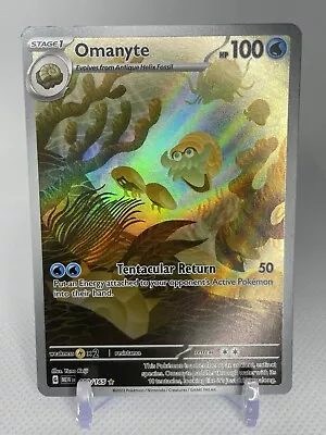 Pokémon TCG Omanyte Scarlet & Violet 151 180/165 Holo Illustration Rare NM-/NM • $2.25