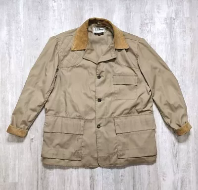 Vintage LL Bean Duck Hunting Coat Shooting Jacket Bird Game Pouch Mens 42 Lined • $79.99