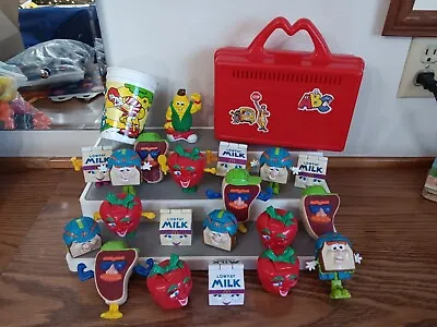 Vintage 1993 McDonalds Food Fundamentals Complete Set Of 5 With Extras • $29.50