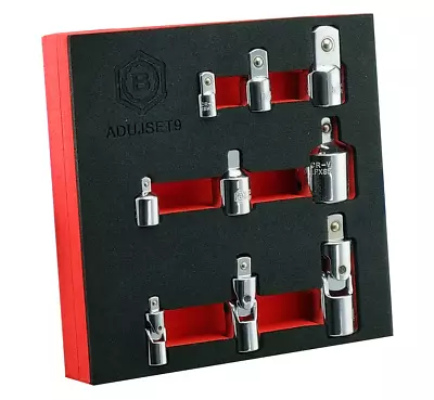 9pc Socket Adaptor And Universal Joint Uj Set From Britool Hallmark • £27.99