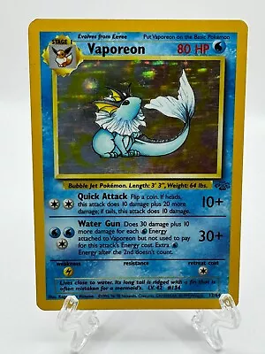 Pokémon TCG Vaporeon 12/64 Jungle Holo Rare NM-/LP+ • $16.99