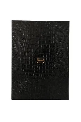 Dolce & Gabbana Elegant Black Leather Catalogue Men's Case Authentic • $248