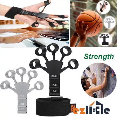 $16.85 • Buy Therapy Finger Exerciser Strength Gripper Forearm Trainer Hand Grip Strengthener