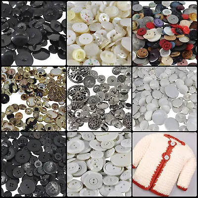 Assorted Mixed Buttons 100g Bag Arts Crafts Card Making Scrapbooking Sewing • £2.89