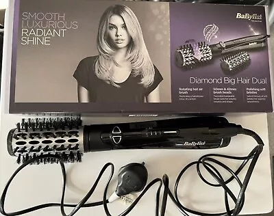 Babyliss 2995U Diamond Dual Big Hair Styler 50mm / 42mm Rotating Blow Dry Brush • £45