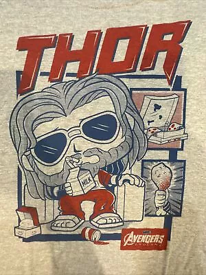 Funko Pop Tees Marvel Collector Corps Avengers Endgame Thor Shirt Mens M Medium • £4.34