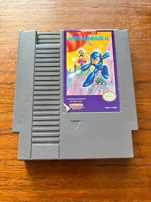 Mega Man 4 (NES 1991) Authentic Tested Good Cond Fast Ship! • $39.99