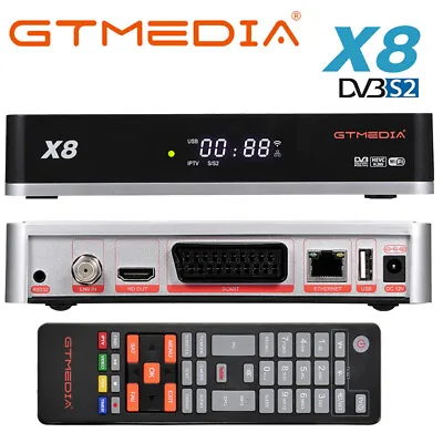 $25.99 • Buy GTMEDIA H.265 FTA Satellite Receiver Full HD Decoder DVB-S2/S2X Sat TV Box WIFI