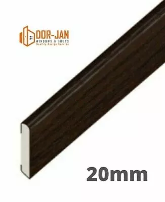 £9.38 • Buy 20mm Rosewood UPVC Plastic Trim Cloaking Fillet Window Bead Size 1m - 5m COILED