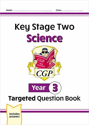 KS2 Year 3 Science Targeted Question Book With Answer Ages 7-8 Cgp 2022 • £7.99