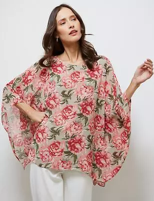 NONI B - Womens Tops -  Floral Print Kaftan Top • $17.08