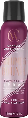 Charles Worthington Volume And Bounce Texturising Spray 150ml NEW FAST FREE POST • £11.95