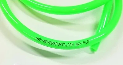 NEON GREEN FUEL LINE GAS HOSE 3/16  (4.8mm) ID X 5/16  OD ORDER BY THE FOOT • $2.09