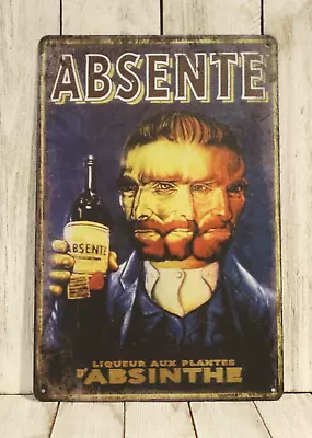 Absente Absinthe Tin Sign Bar Vintage French Bistro Decor Absenthe Ad Style C XZ • $10.17