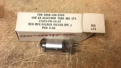 New Unused RCA JAN CRC 1T4 F/ Old Vintage Ham Radio Military Battery Tube Amp • $2.50