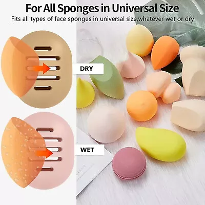 Women Travel Protable Cosmetic Puff Box Protable Silicone Makeup Egg Storage Box • $2.48