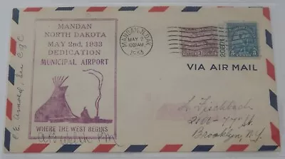 Mandan North Dakota Airport Dedication May 2 1933 Airmail • $10.99