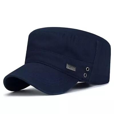 2024 Mens Cap Army Hat Military Patrol Baseball Cap Navy Color • £2.99