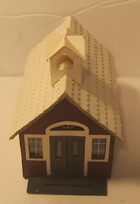 Model Railroading 1 Room Schoolhouse BALSAWOOD & Cardboard EXCELLENT!! • $20